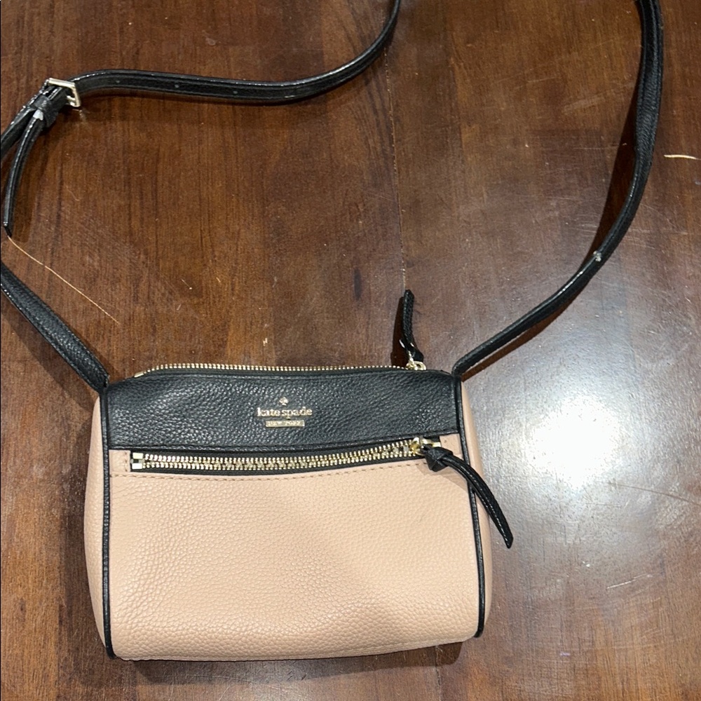 Kate Spade Black and Pale Pink Crossbody Bag